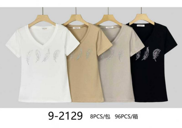 Bluzki damskie Roz Standard, Mix Kolor Paczka 8 szt 1